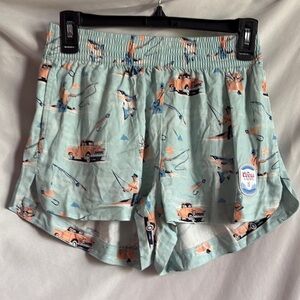 Womens Athletic Shorts - Mint Green